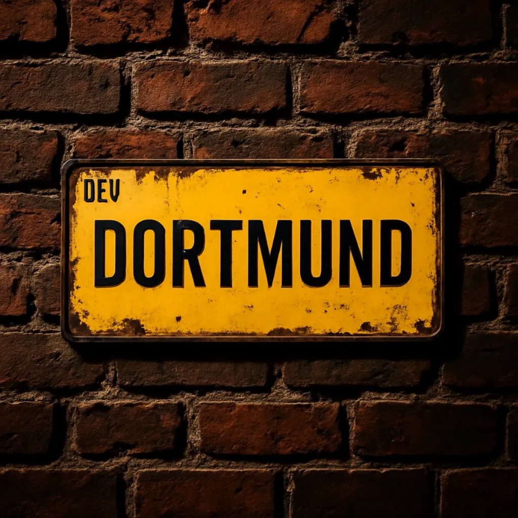 Dortmund Metal Plaque