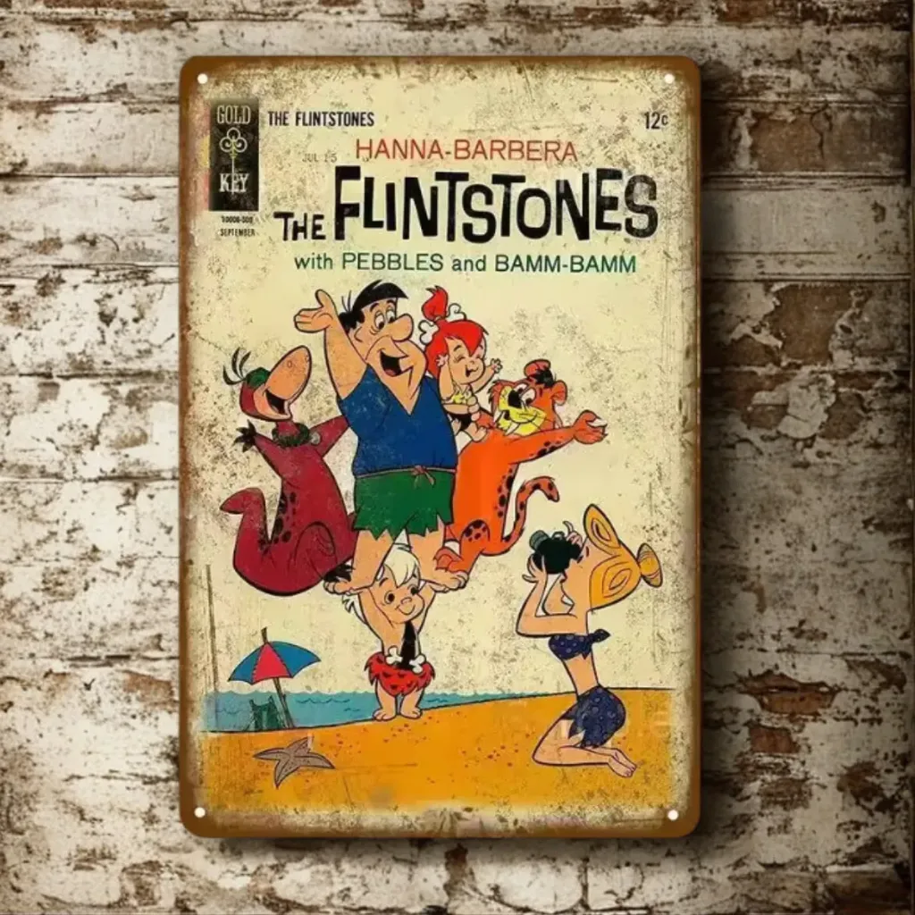 Vintage Cartoon Wall Plaque