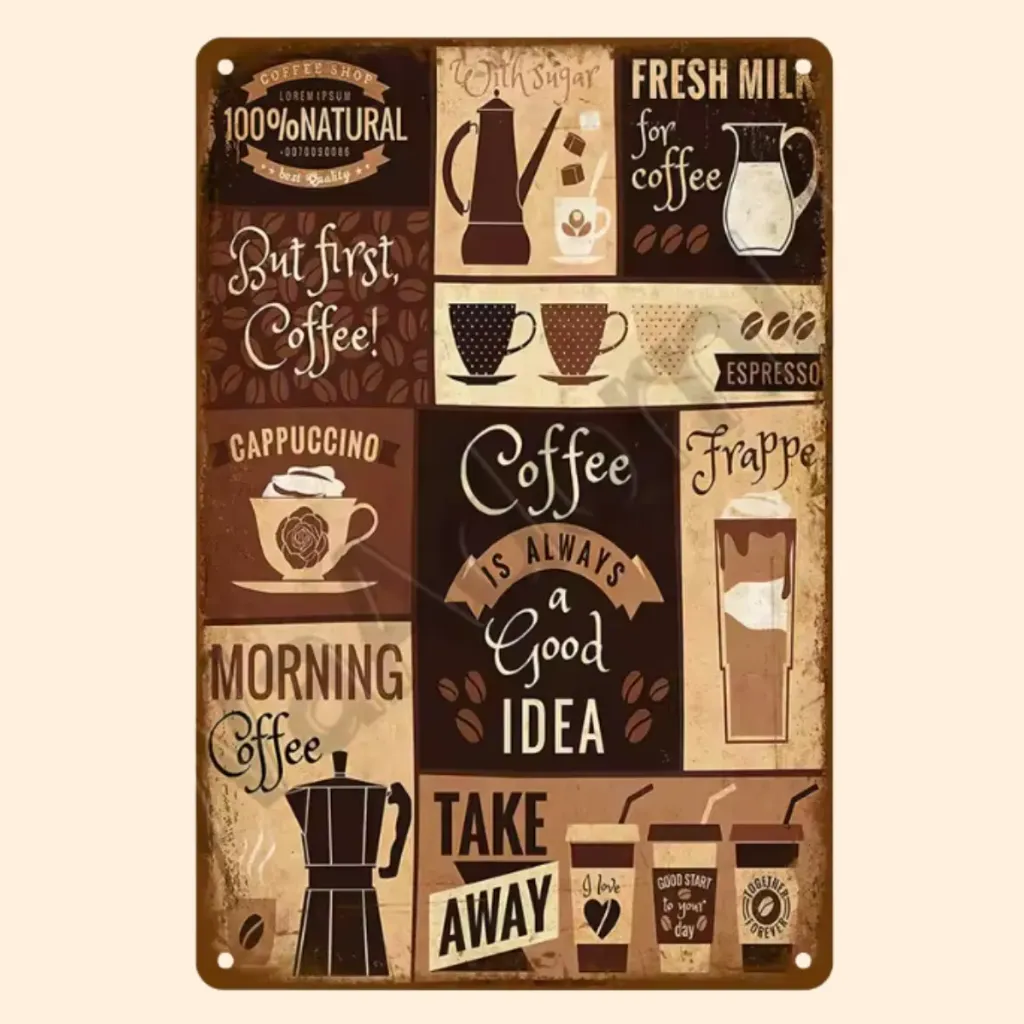 Coffee First Sign 20x30cm