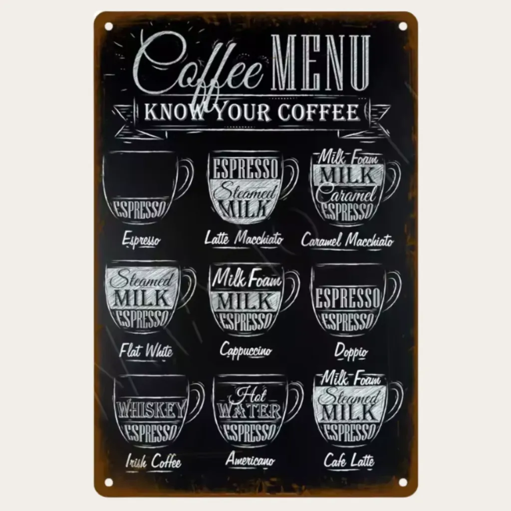 Brew & Vinyl Sign 20x30cm