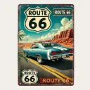 Route 66 Vintage Art 40x30cm
