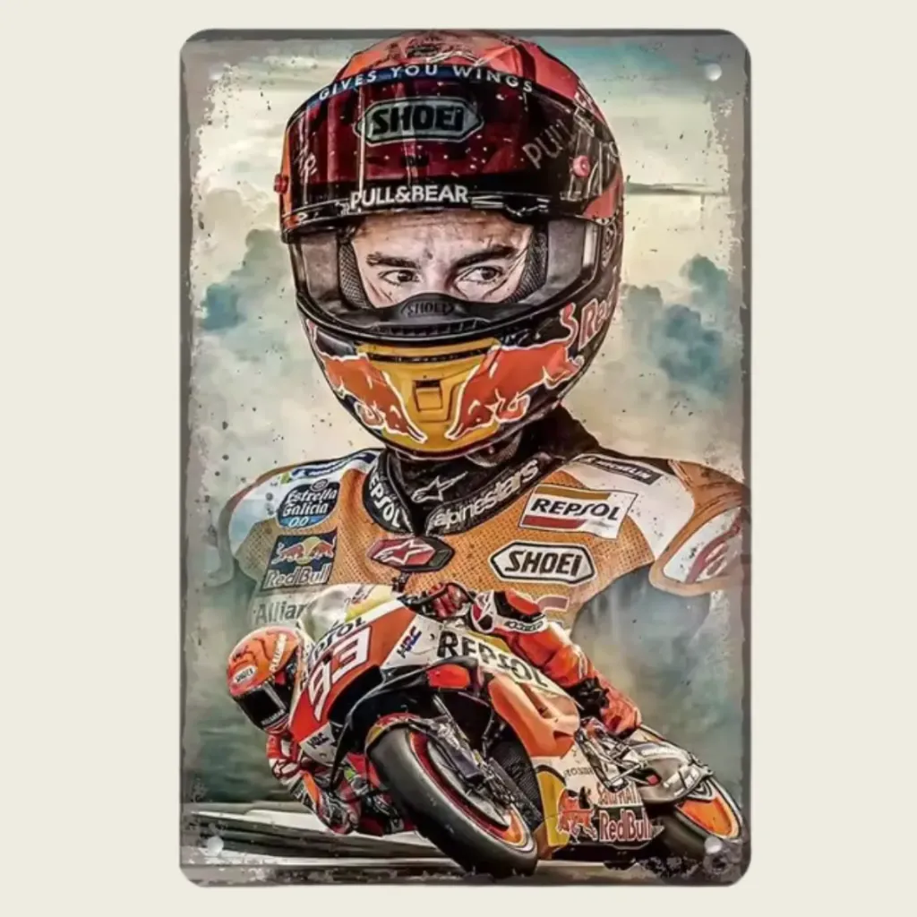 Racer Vintage WallArt 20x30cm